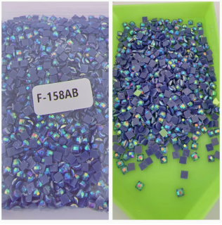 Diamond Painting Eckige AB Steine Violett
